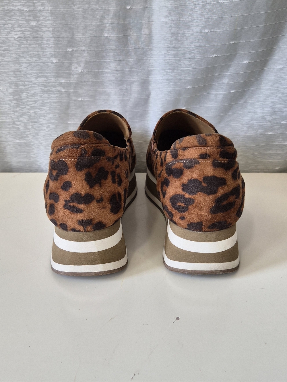 Corkys Leopard Print Platform Loafers - Brown Size 8 - Picture 7 of 12
